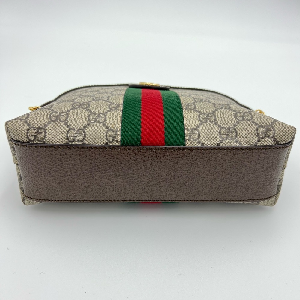 Gucci Beige GG Supreme Canvas Crossbody with Green and Red Web - Picture 8 of 15
